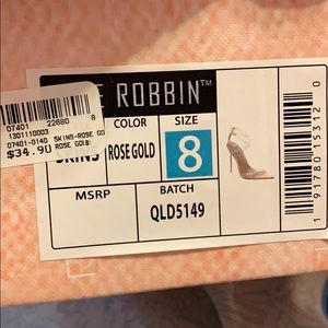 Clear heeled sandals